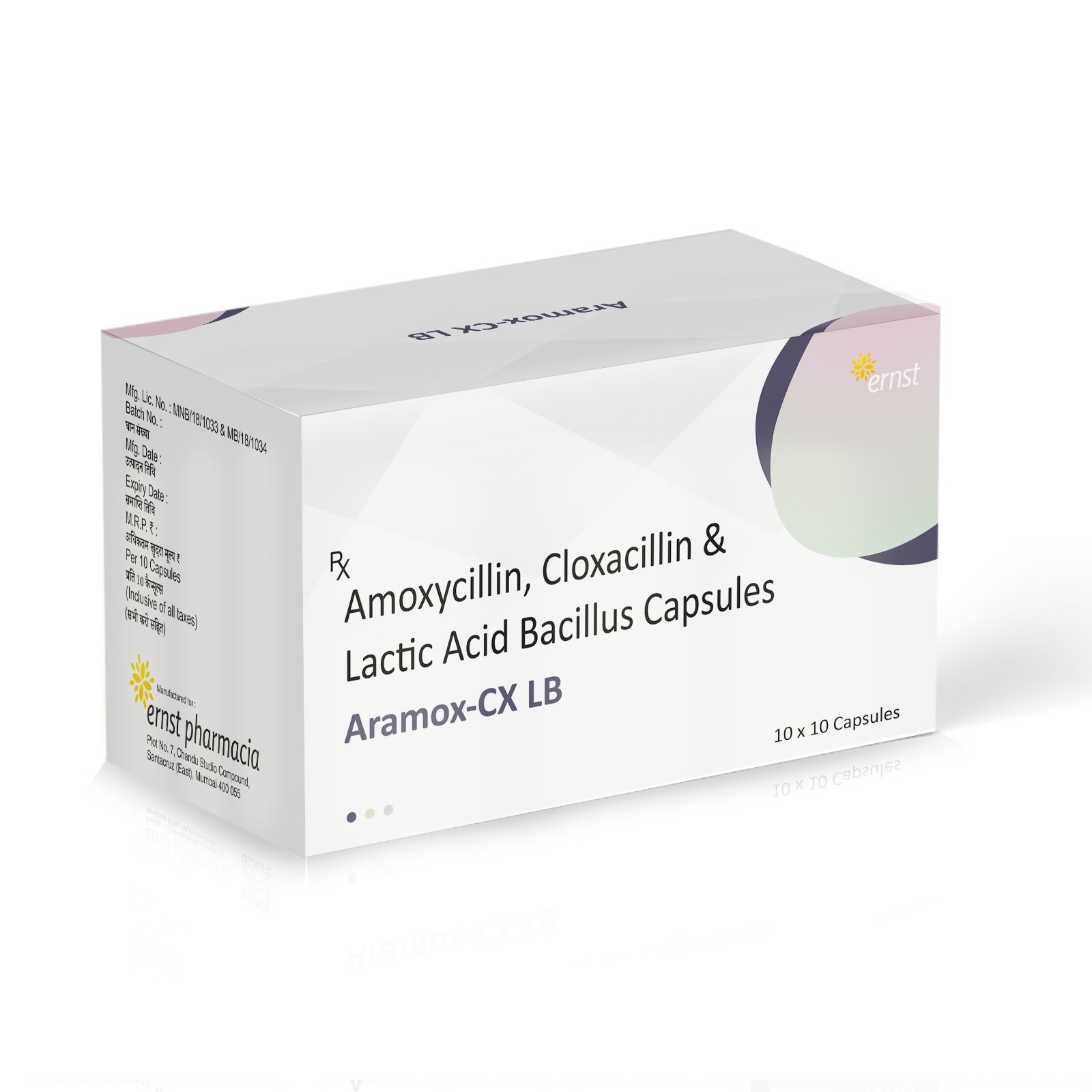 Amoxicillin Cloxacillin & Lactic Acid Bacillus Capsules – ARAMOX CX LB Capsules