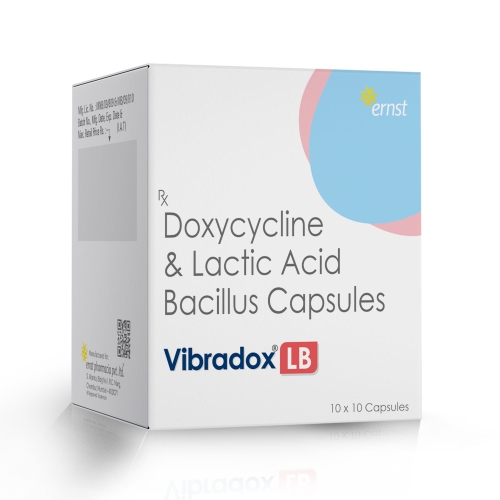 Doxycycline & Lactic Acid Bacillus Capsules – VIBRADOX LB Capsules