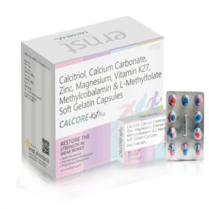 CALCITRIOL 0.25mcg. IP + CALCIUM CARBONATE 500mg. IP + ZINC 7.5mg. IP + MAGNESIU Soft Gelatin Capsule