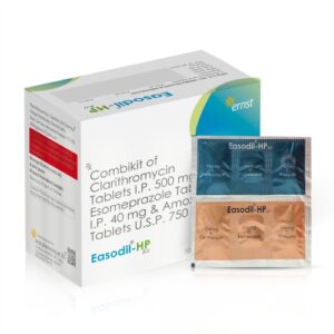 Combikits Of Clarithromycin Esomeprazole & Amoxicillin Tablets