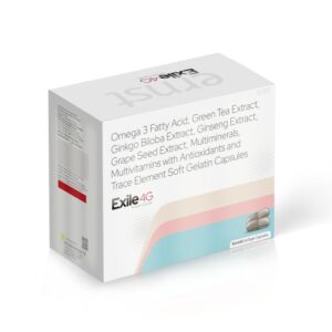 Omega 3-Fatty Acid, Green Tea Extract, Ginkgo Biloba, Ginseng, Grape Seed Extract, Antioxidants, Vitamins & Minerals Soft Gelatin Capsule