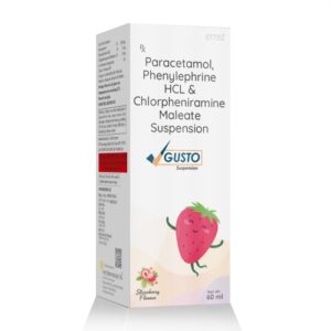 Paracetamol, Phenylephrine Hydrochloride, Chlorpheniramine Maleate, Sodium Citrate & Menthol Suspension