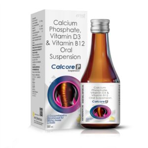 Calcium Phosphate Vitamin D3 & Vitamin B12 Oral Suspension - CALCORE P Syrup - 200ML