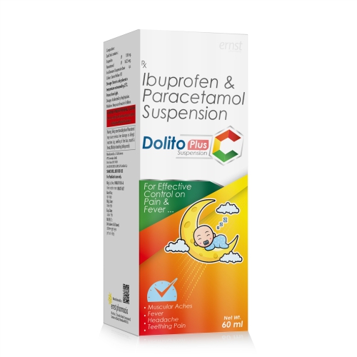 Ibuprofen & Paracetamol Suspension – DOLITO Plus Suspension – 60ML