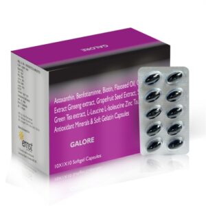 Astaxanthin, Benfotiamine, Biotin Flaxseed oil Ginkgo Biloba Extract Ginseng Extract Grape Fruit Seed Extract Green Tea Extract L-Leucine L-Isoleucine L-Valine Antioxidant Minerals & Soft Gelatin Capsules