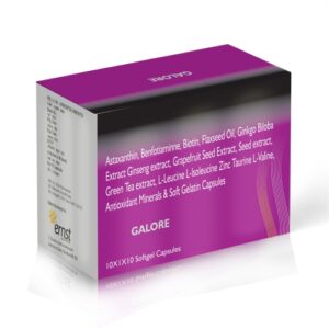 Astaxanthin, Benfotiamine, Biotin Flaxseed oil Ginkgo Biloba Extract Ginseng Extract Grape Fruit Seed Extract Green Tea Extract L-Leucine L-Isoleucine L-Valine Antioxidant Minerals & Soft Gelatin Capsules