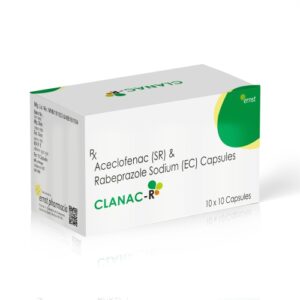 Aceclofenac (SR) & Rabeprazole Sodium (EC) Capsules
