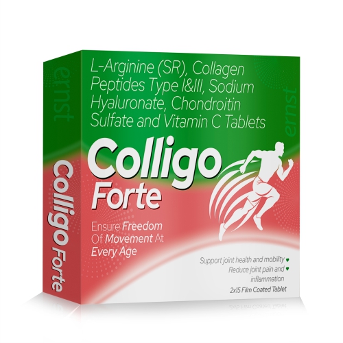 L-Arginine (SR), Collagen Peptide Type I&III Sodium Hyaluronate Chondroitin Sulfate & Vitamin C Tablets – COLLIGO FORTE Tablets
