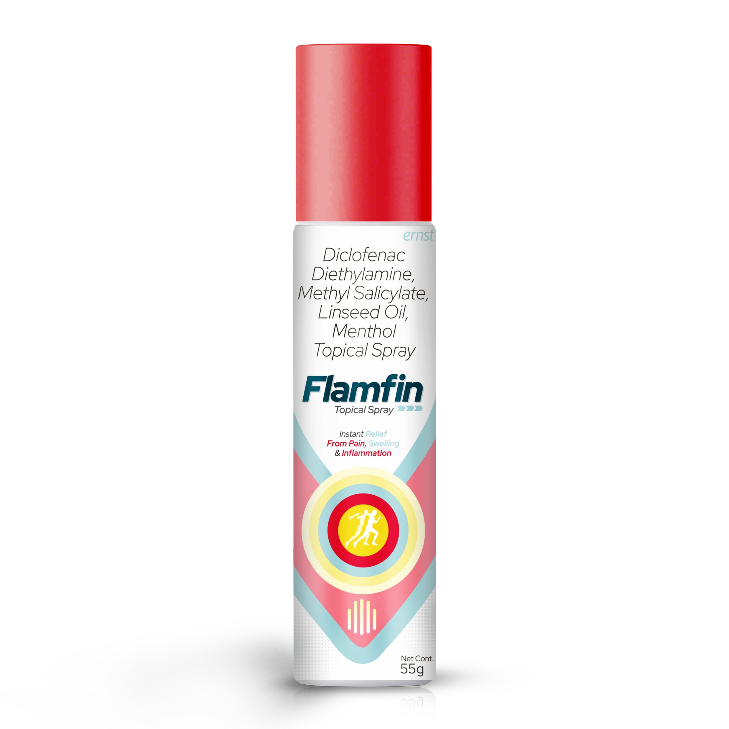 Diclofenac Diethylamine Linseed Oil Methyl Salicylate & Menthol Spray – FLAMFIN Spray