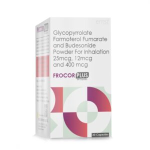 Glycopyrronium 25 mcg, Formoterol Fumarate 12 MCG & Budesonide 400 MCG DPI Capsules