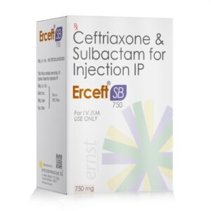 Ceftriaxone 500Mg & Sulbactam 250Mg Injection