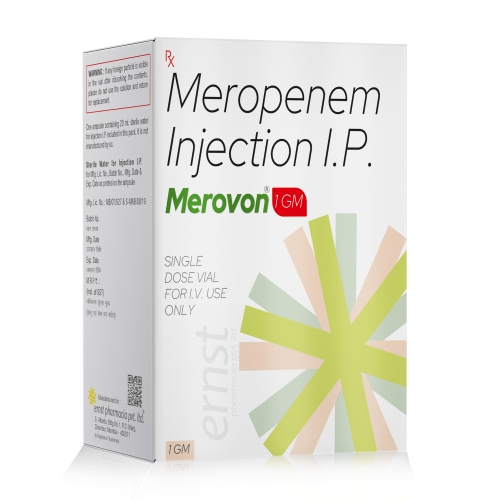 Meropenem Injection IP 1000Mg – MEROVON 1000 Injection