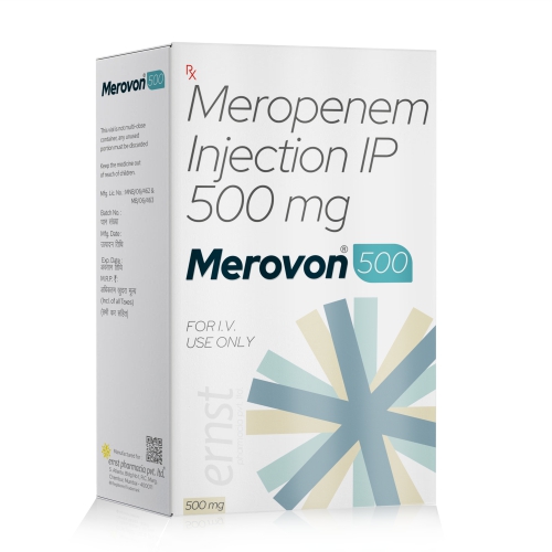 Meropenem Injection IP 500 Mg – MEROVON 500 Injection
