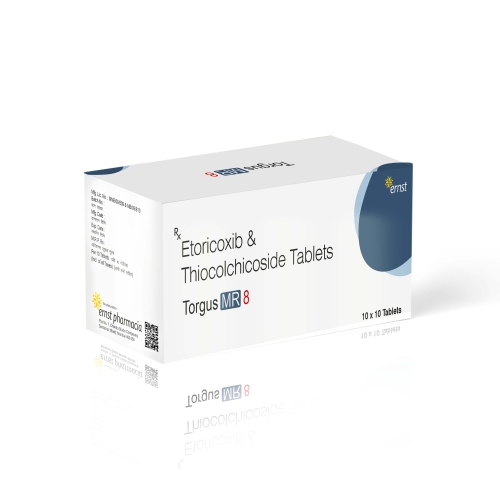 Etoricoxib 60Mg & Thiocolchicoside 8Mg Tablets – TORGUS MR 8 Tablets