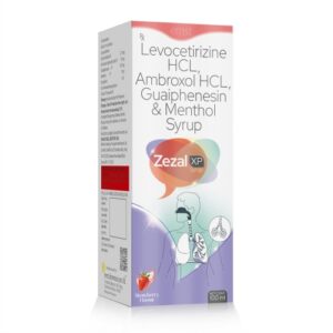 Levocetirizine Hydrochloride Acid Ambroxol HCL & Guaiphenesin Menthol Syrup
