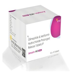 Glimepiride 3 Mg & Metformin HCL 1000 Mg (ER) (Bilayered) Tablets - Ernst Pharmacia