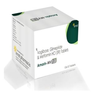 Voglibose Glimepiride & Metformin HCL ER Tablets - Ernst Pharmacia