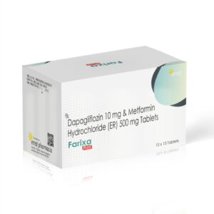 Dapagliflozin 10 Mg & Metformin Hydrochloride (ER) 500 Mg Tablets - Ernst Pharmacia