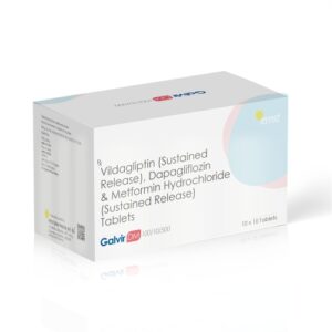 Vildagliptin Sustained Release, Dapagliflozin & Metformin Hydrochloride (SR) Tablets - Ernst Pharmacia