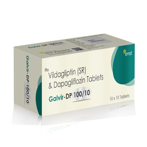 Vildagliptin (SR) & Dapagliflozin Tablets – GALVIR DP 100/10 Tablets