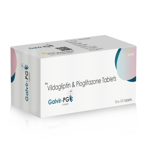 Vildagliptin 50 Mg & Pioglitazone 15 Mg Tablets – GALVIR PG Tablets