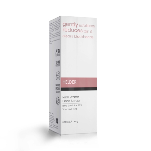 Rice Exfoliator 2.0% & Vitamin E 0.2% – HELDER Rice Face Scrub