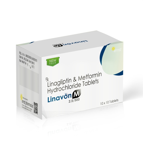 Linagliptin 2.5 Mg & Metformin 500 Mg HCL Tablets – LINAVON M 2.5/500 Tablets