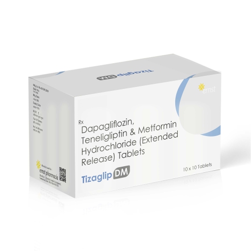 Dapagliflozin, Teneligliptin & Metformin Hydrochloride ER Tablets – TIZAGLIP DM Tablets