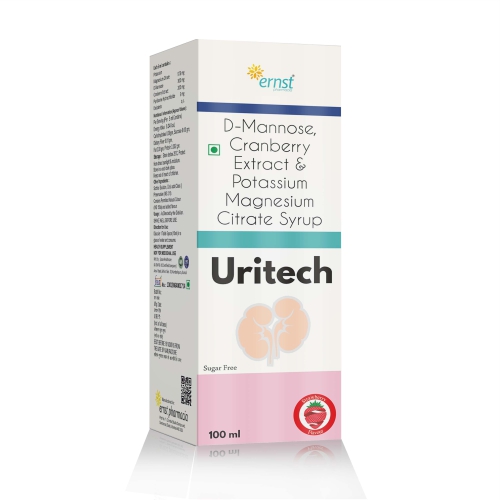 Potassium Magnesium Citrate D-Mannose & Cranberry Extract Syrup – URITECH Syrup – 100ML