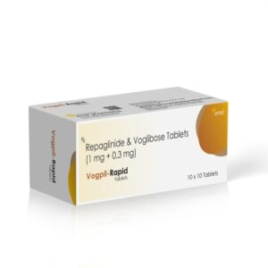 Voglibose 0.3 Mg & Repaglinide 1 Mg Tablets - Ernst Pharmacia