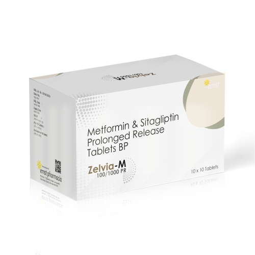 Metformin & Sitagliptin Pioglitazone Prolonged Release Tablets BP – ZELVIA M 100/1000 PR