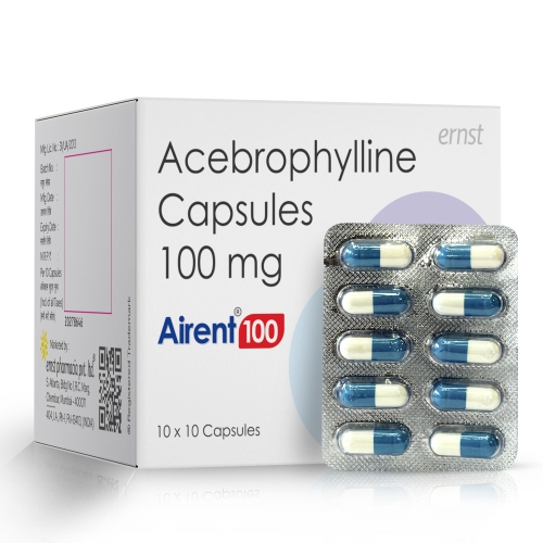 Acebrophylline Capsules 100 Mg