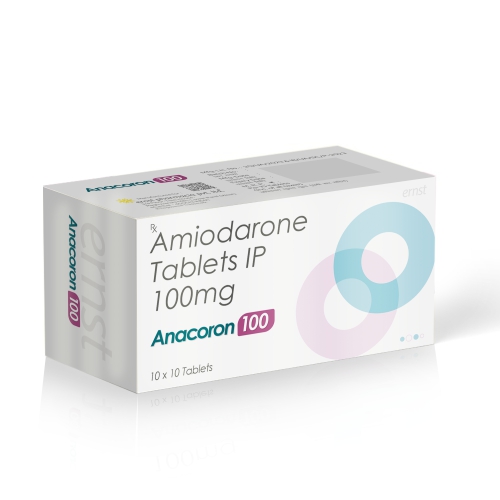 Amiodarone Hydrochloride Tablets 100Mg - ANACORON 100 Tablets - Ernst Pharmacia
