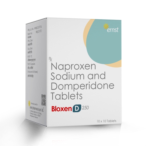 Naproxen 250 Mg & Domperidone 10 Mg Tablets - BLOXEN D 250 Tablets - Ernst Pharmacia