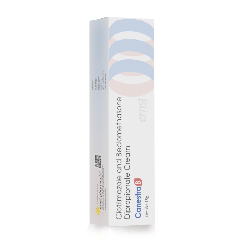 Clotrimazole & Beclomethasone Dipropionate Cream - CANESTRA B Cream - Ernst Pharmacia