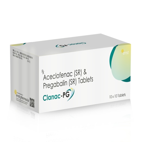 Aceclofenac (SR) & Paracetamol (SR) Tablets - CLANAC PG Tablets