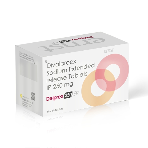 Divalproex Sodium Extended Release Tablets IP 250MG - DELPREX 250 Tablets - Ernst Pharmacia