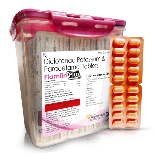Diclofenac Potassium & Paracetamol Tablets
