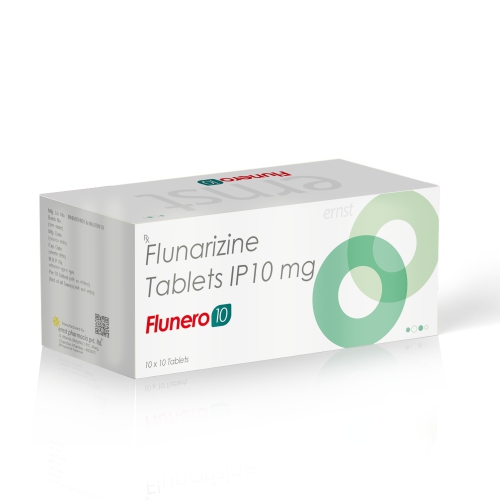 Flunarizine Tablets IP 10 Mg - FLUNERO 10 Tablets - Ernst Pharmacia