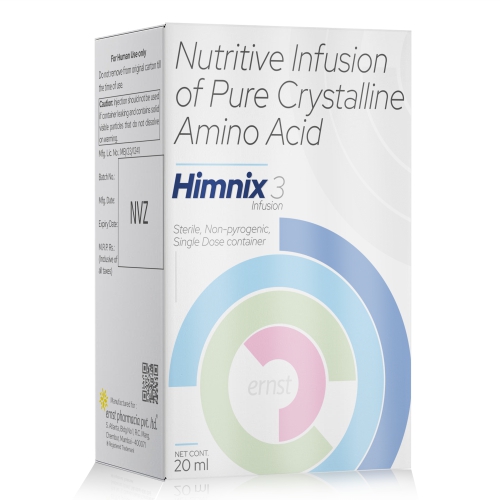 Nutritive Infusion Of Pure Crystalline Amino Acid - HIMNIX 3 Infusion