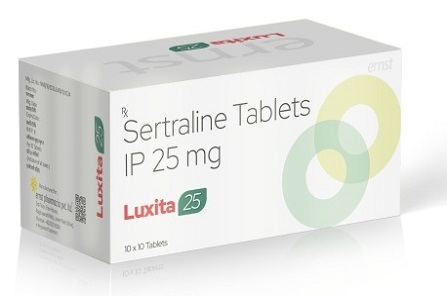 Sertraline Tablets IP 25Mg - LUXITA 25 Tablets