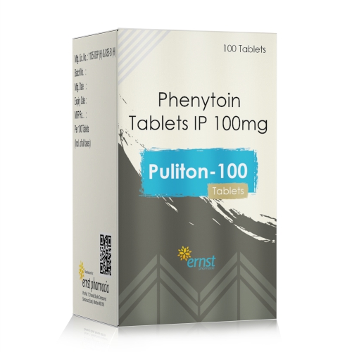 Phenytoin Tablets IP 100mg - PULITON 100 Tablets - Ernst Pharmacia