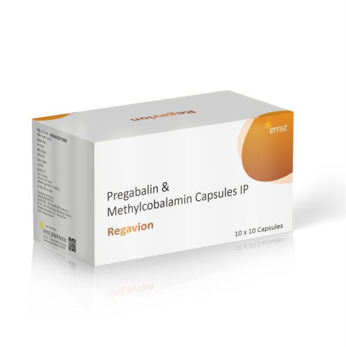 Pregabalin & Methylcobalamin Capsules IP - REGAVION Capsules - Ernst Pharmacia