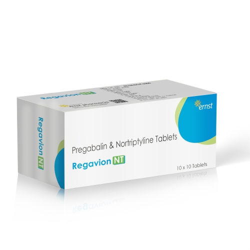 Pregabalin & Nortriptyline Tablets - REGAVION NT Tablets - Ernst Pharmacia