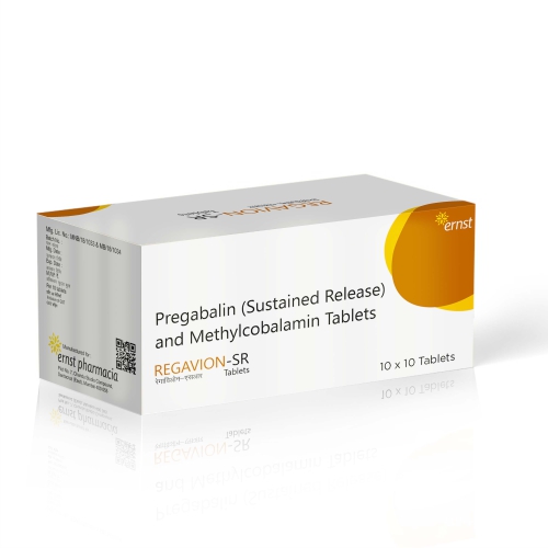 Pregabalin Sustained Release & Methylcobalamin Tablets - REGAVION SR Tablets - Ernst Pharmacia