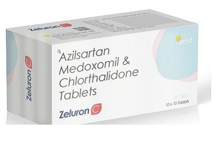 Azilsartan Medoxomil & Crthalidone Tablets - ZELURON C Tablets - Ernst Pharmacia