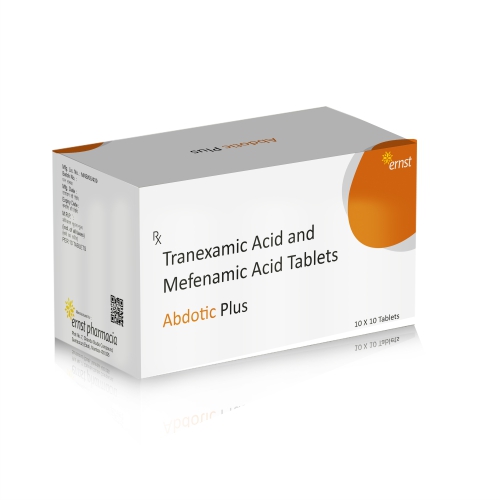 Tranexamic Acid & Mefenamic Acid Tablets - ABDOTIC PLUS Tablets - Ernst Pharmacia