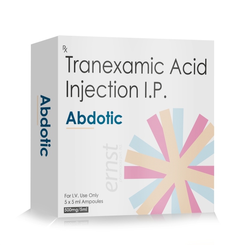 Tranexamic Acid Injection 500MG - ABDOTIC Injection - Ernst Pharmacia