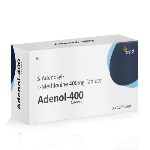 S-Adenosyl L-Methionine 400 MG Tablets - ADENOL 400 Tablets - Ernst Pharmacia