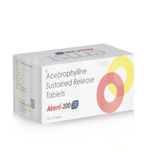 Acebroptyline Sustained Release Tablets 200 Mg - AIRENT 200 SR - Ernst Pharmacia